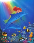 Little Mermaid Artwork Little Mermaid Artwork Underwater Dreams